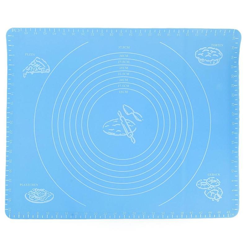 Коврик для выпечки и раскатки теста с разметкой 40х50см силикон 9902619