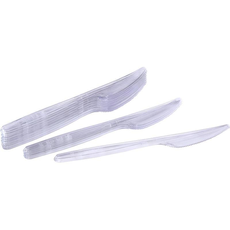 Нож одноразовый 180мм прозрачный, ПС, 2000 шт/кор
