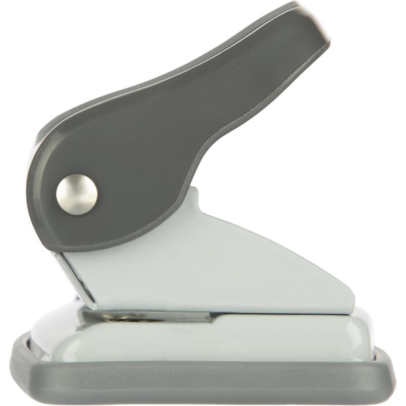 Дырокол Attache Smart до 15 листов, линейка, пластик, серый