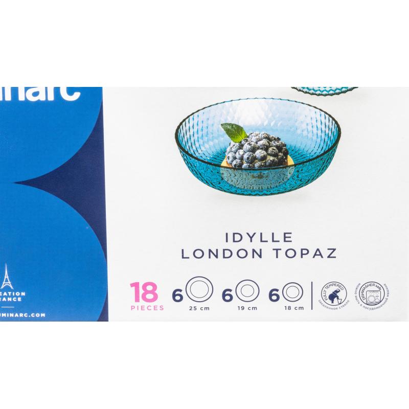 Набор столовой посуды ИДИЛЛИЯ ЛОНДОН ТОПАЗ 18предметов