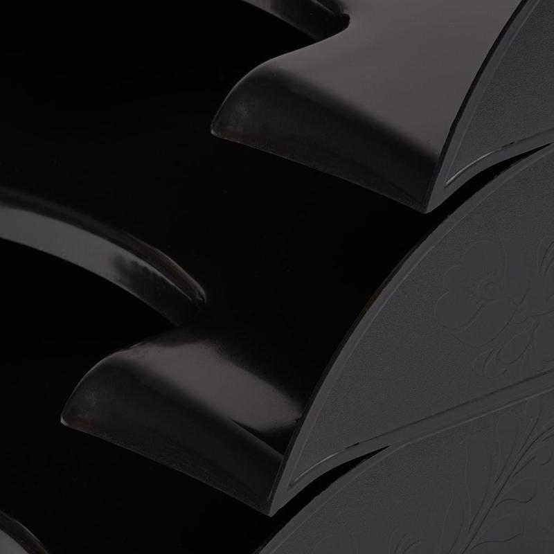 Лоток горизонтальный Комус Русская серия, черный непроз