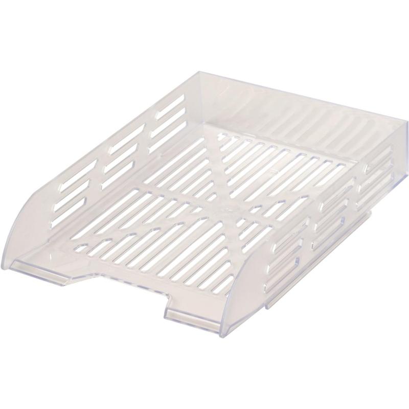 Лоток горизонтальный для бумаг Attache 2шт/наб на металл стерж прозрачный