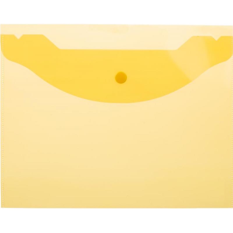 Папка-конверт на кнопке А5,190x240мм,Attache, 180мкм, 10шт.уп , ассорти