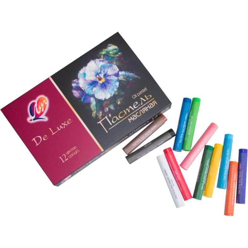 Пастель масляная Люкс 12 цв (круглая) 30С 1936-08 набор