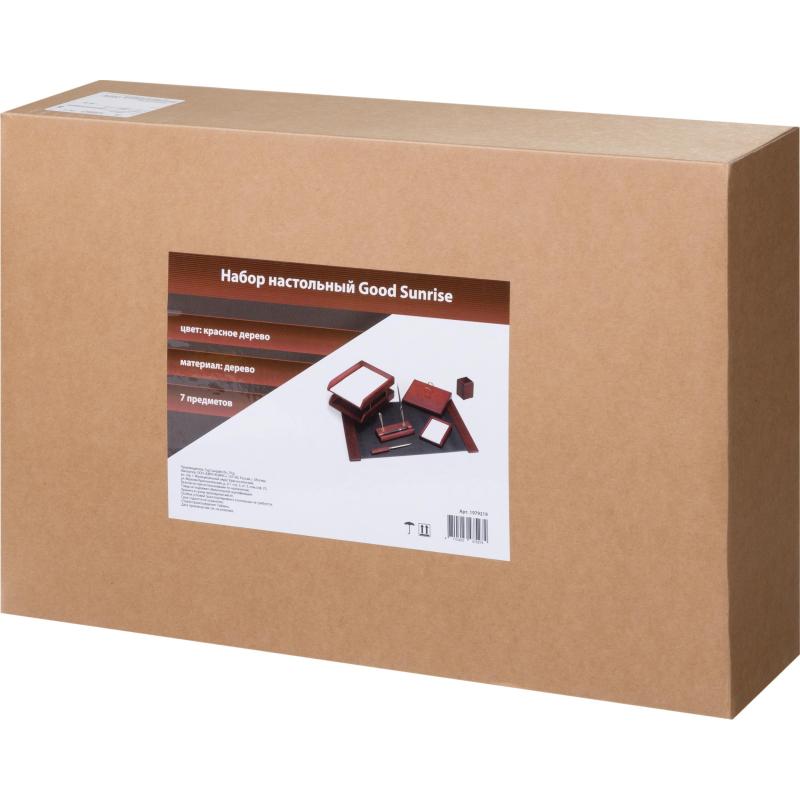 Набор настольный M7C-7A на 7 предметов из  дерева, цвет: красное дерево