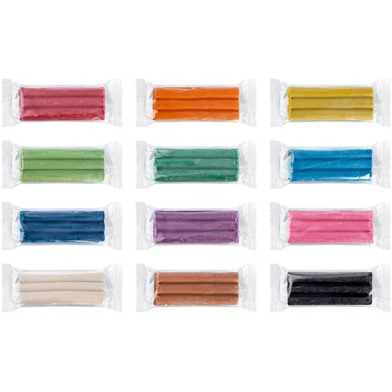 Пластилин для лепки детский Восковой пластилин 12 цветов DMR12 набор