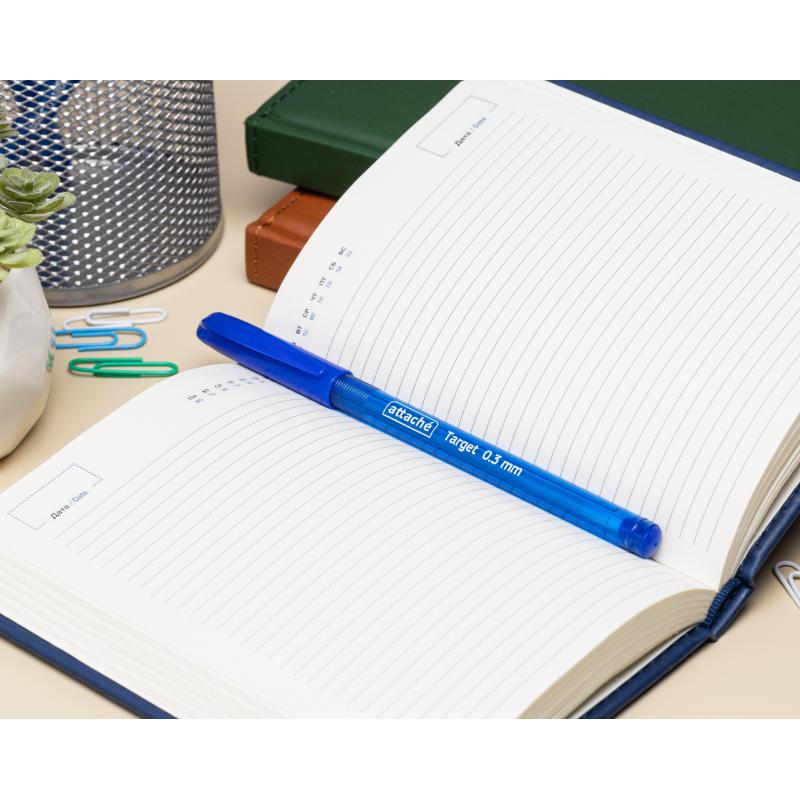 Ручка шариковая неавтомат. Attache Target шар0,5мм, лин0,3мм син,масл