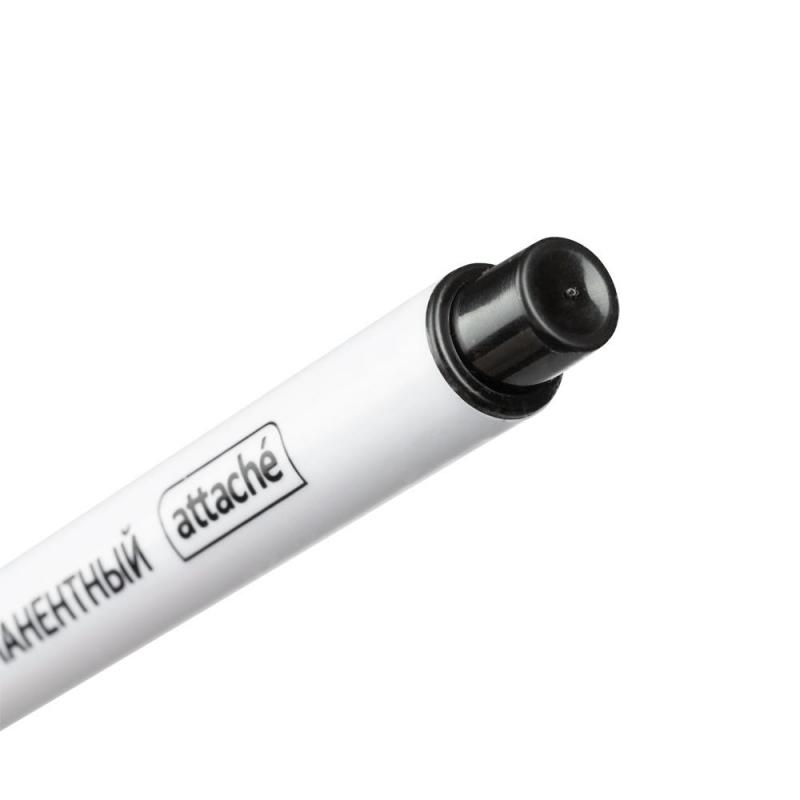 Маркер перманентный ATTACHE чёрный 0,5 мм