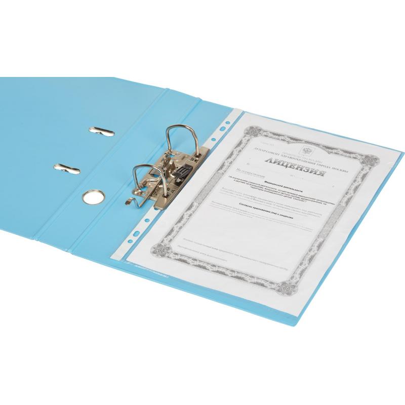 Папка-регистратор Strong Line 50мм,небесн-голуб,ПБП2,карм.кор