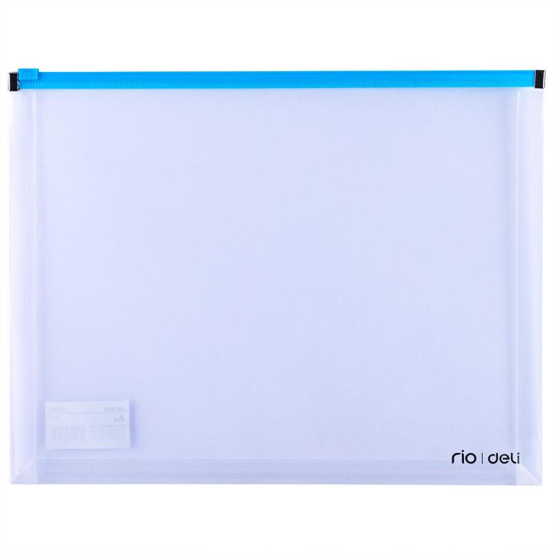 Папка-конверт на молнии zip   A4 РР  0,18 мм в ассортименте E38975