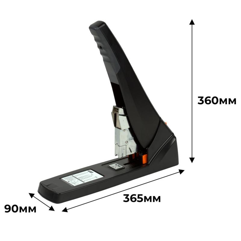 Степлер мощный №23/6- 23/23  до 200 листов,энергосбер,чрн