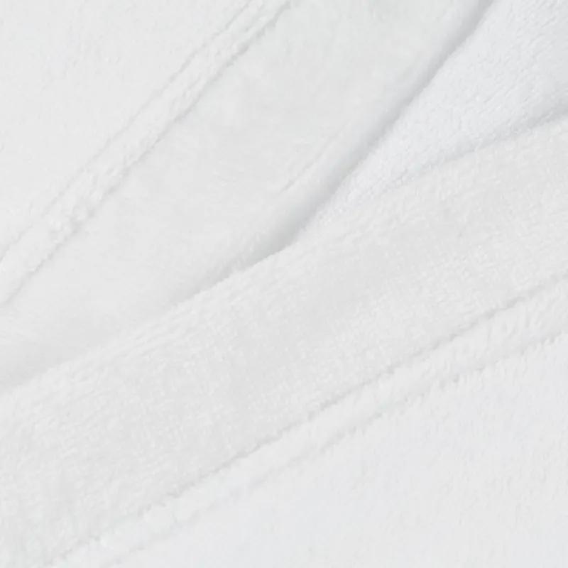 Халат банный микровелюр Luscan, 52, 300 гр/м2, Отель белый