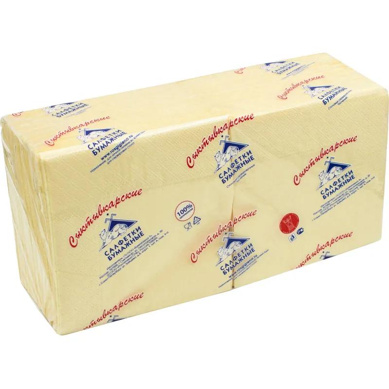 Салфетки бумажные 2сл 23х24 см шампань 250 шт/уп