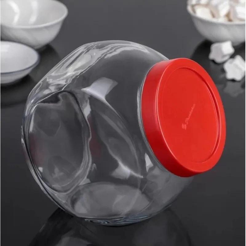 Банка с красн. крышкой БЕЛЛА 1500 мл (80000SLB)