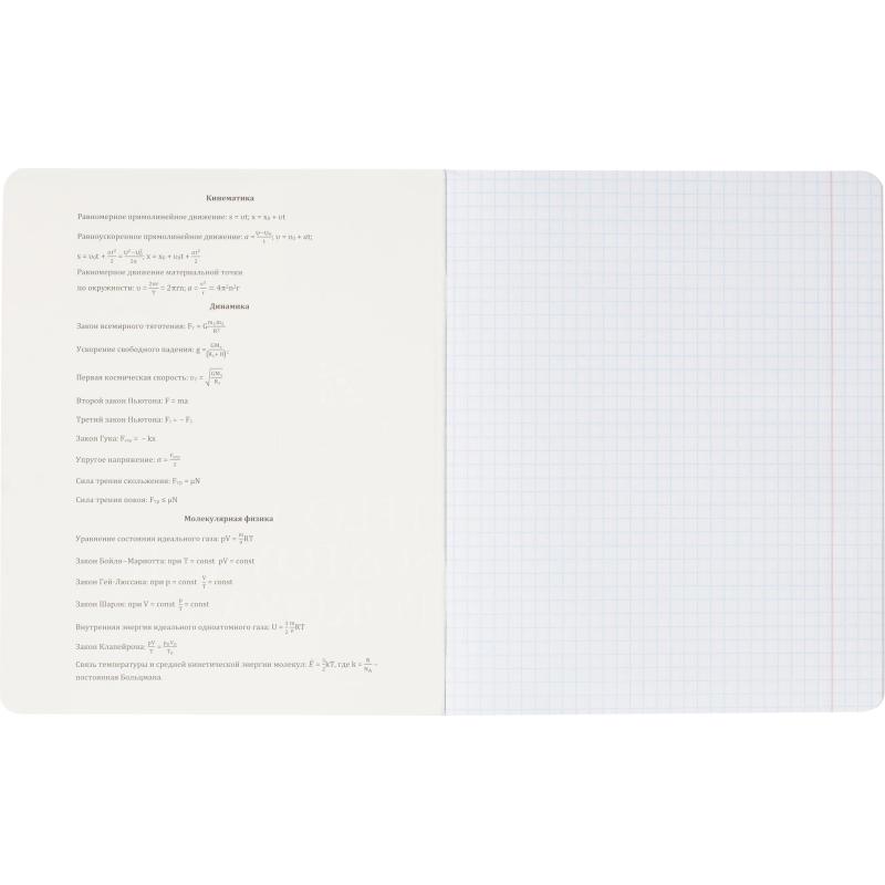 Тетрадь предметная Комус Класс Искусство, 48 л., А5, клетка, ФИЗИКА