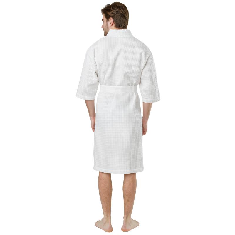 Халат вафельный Luscan Кимоно размер 54-56, белый