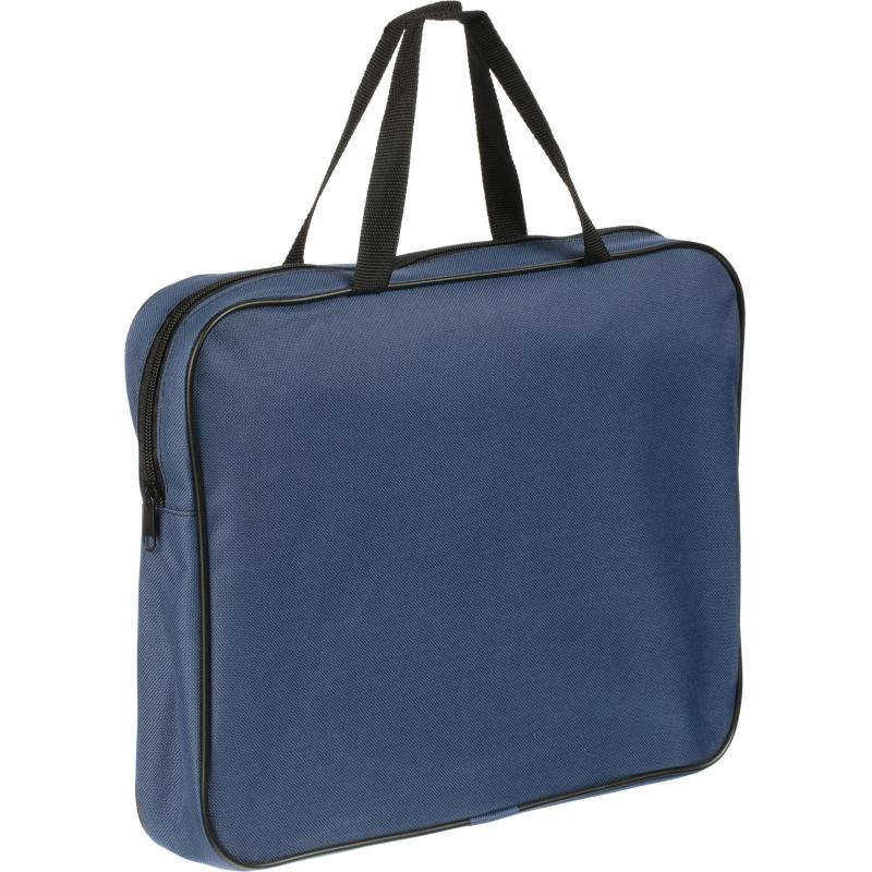 Папка офисная А4 цветная, ШИРОКАЯ, ткань ПДМ-11, СИНЯЯ