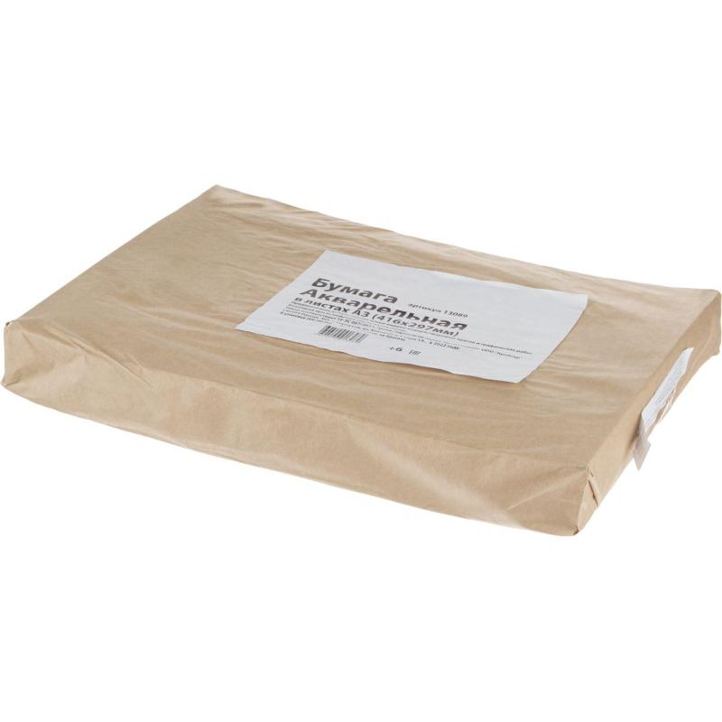 Бумага для акварели в листах Kroyter А3 (416x297мм),1уп.200л,180гр.Кр,13089