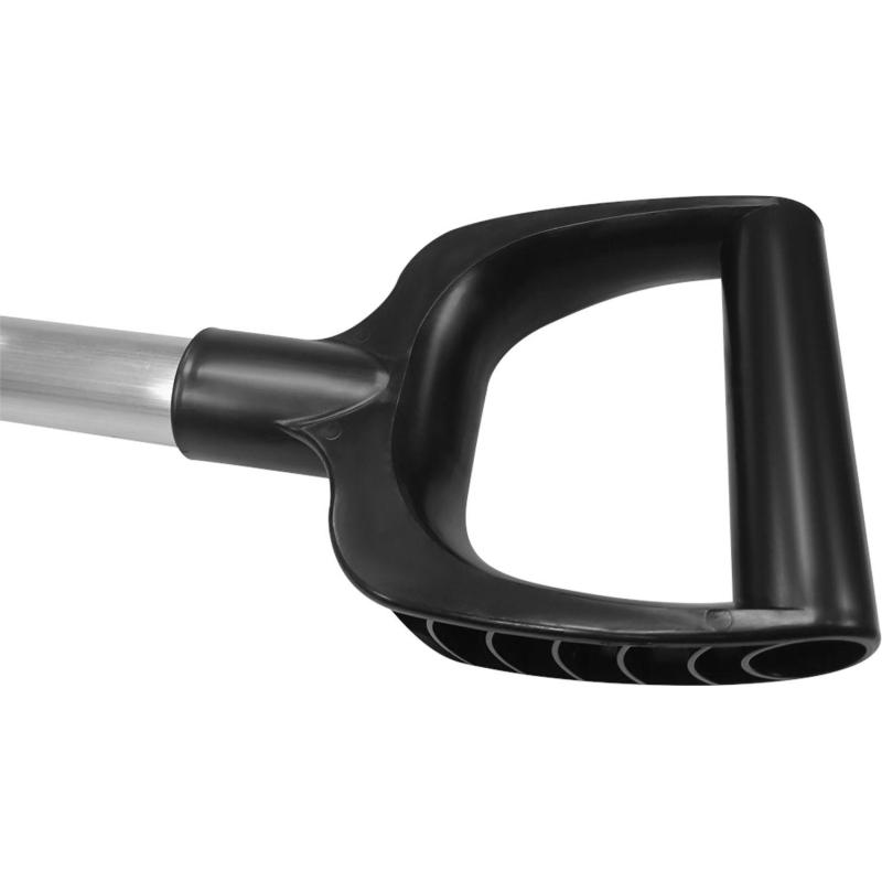 Лопата д/уборки снега МЕТЕЛИЦА  41x40х140см пластик/ковш с р/ж алюмин/черен