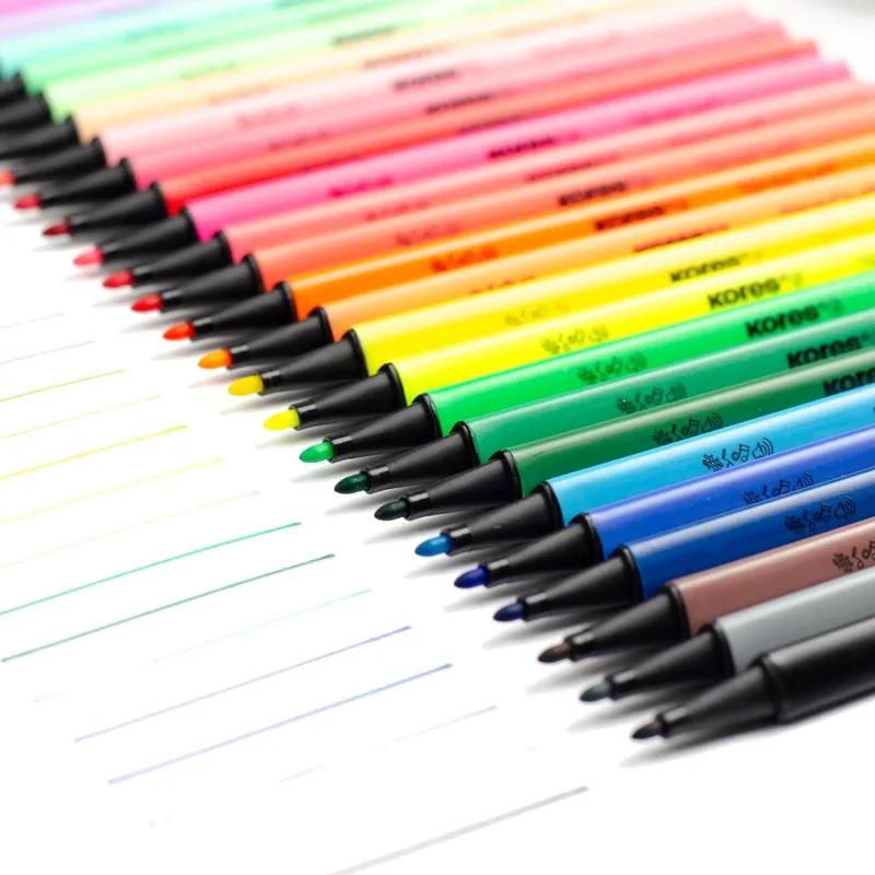 Фломастеры K-BEATS наб 26цв в коробке,пастель,неон.цв