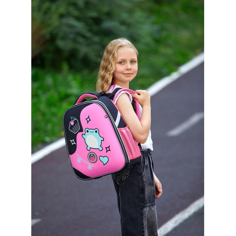 Ранец Basic Froggy, 2 отд., эргоном. спинка