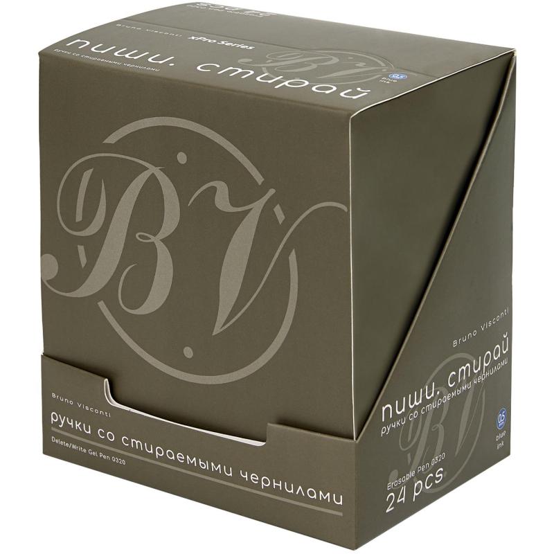 Ручка гелевая авт.со стир.черн. DeleteClick.xPro Nero 0,5мм,син 20-0320/11