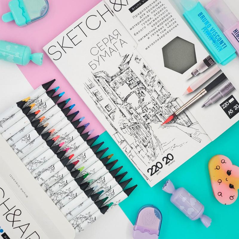 Карандаши цветные SKETCH&ART 4 мм, 36  30-0116