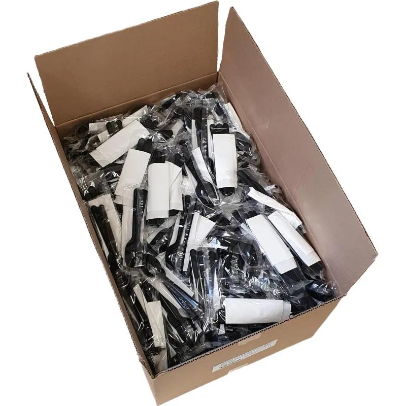 Набор столовых приборов №4 ПРЕМИУМ черный (в,нож, л.ст., салф.) 500шт/кор