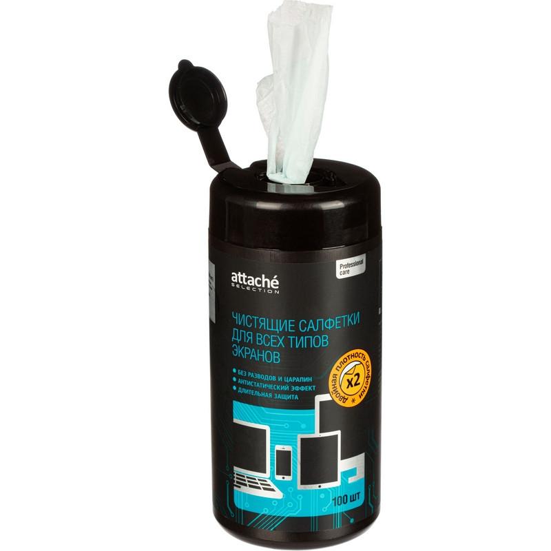 Салфетки д/экранов Luscan, туба, пов/пл, 100 шт, 130х150