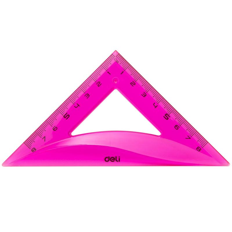 Набор чертежный Deli EG00402 средн: лин 20см,угольн 11 и 8см,трансп12см,асс