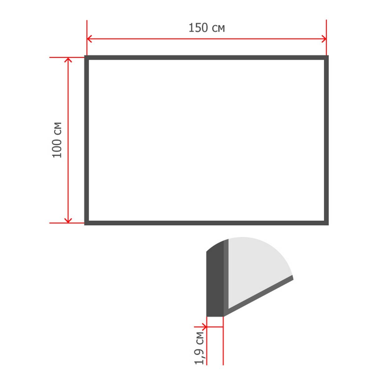 Доска Софтборд текст.100х150 Комус серый агат