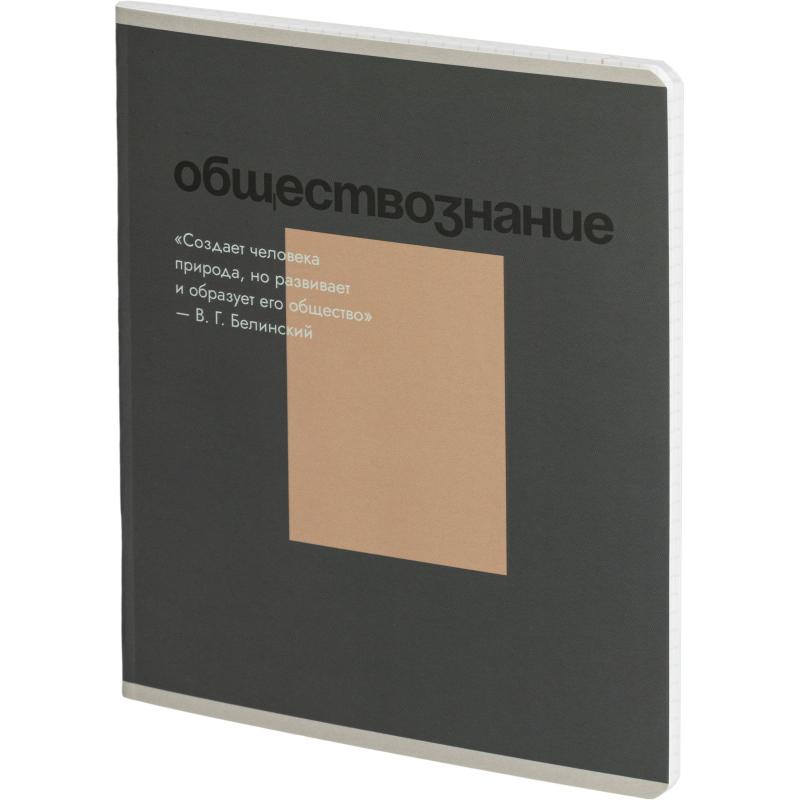 Тетрадь предметная Комус Класс Минимализм, 48 л., А5, кл., ОБЩЕСТВОЗНАНИЕ