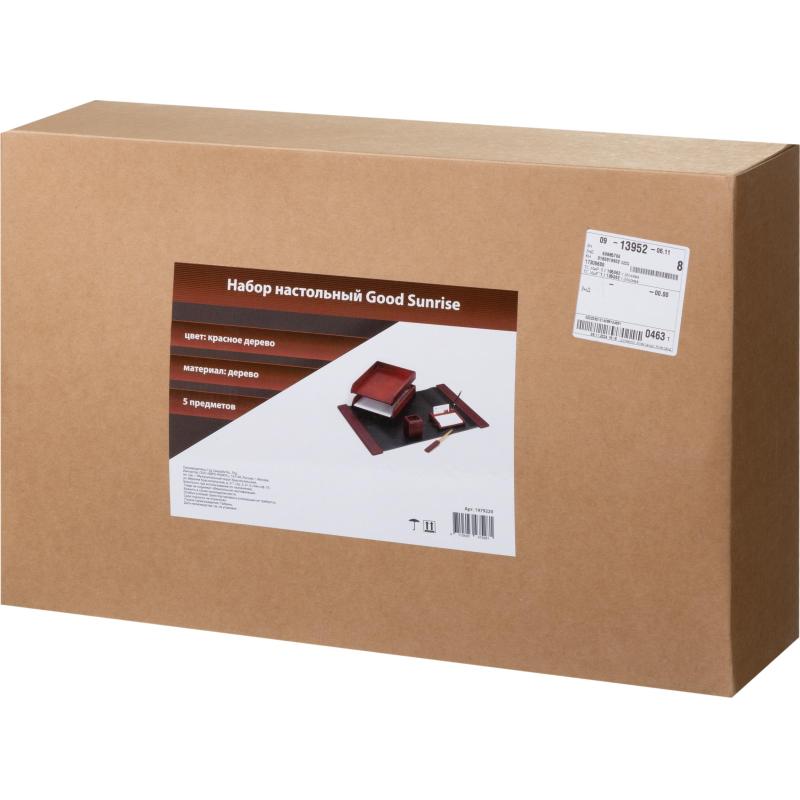 Набор настольный M5C-10A на 5 предметов из дерева, цвет: красное дерево