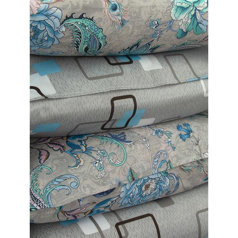 Набор спальный Летний 1,5сп (одеяло, 2 нав.-70х70, простынь- ПЭ 100%), микс