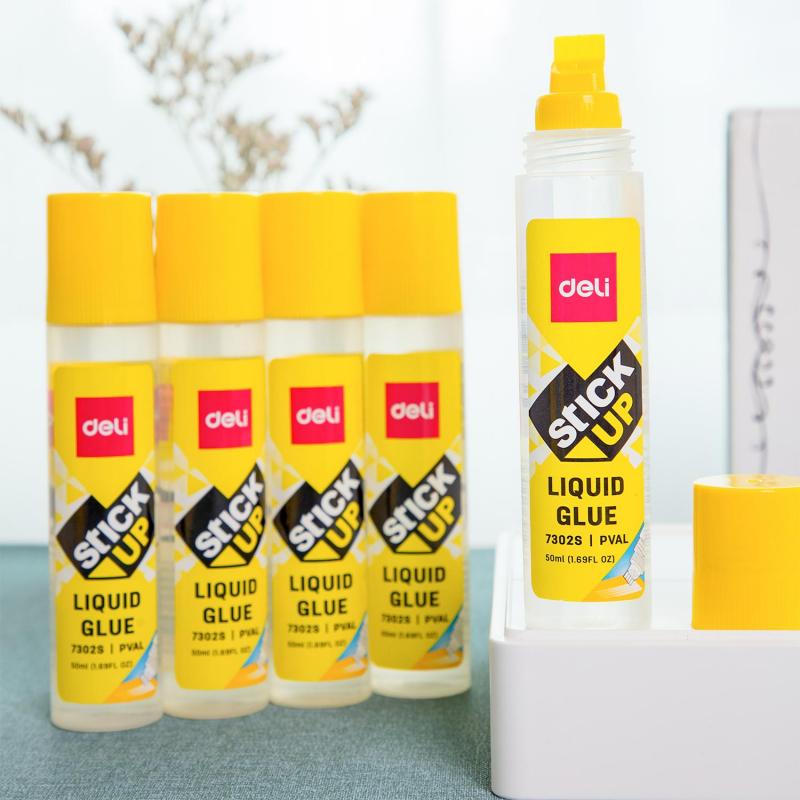 Клей канцелярский жидкий 50 мл Deli  прозрачный E7302S