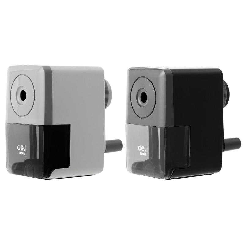 Точилка механическая Deli, 1 отв., со струбциной,картонная коробка, ассорти