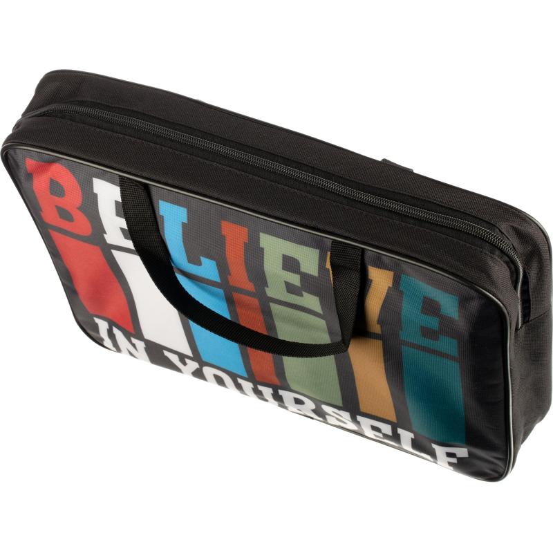 Папка школьника А4 с ручками + твердое дно, ШИРОКАЯ,ПШ-11, ВЕРЬ В СЕБЯ 2023