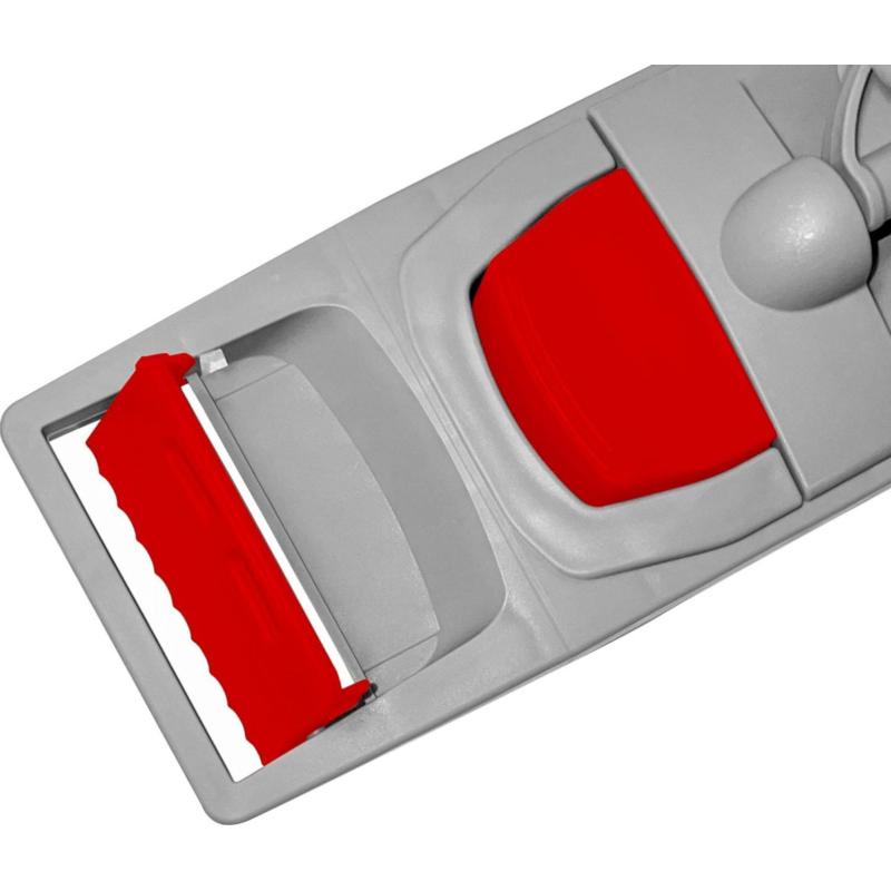 Держатель МОПа универс/зажимы, пластик LuscanProf  40х11см, серый/красный