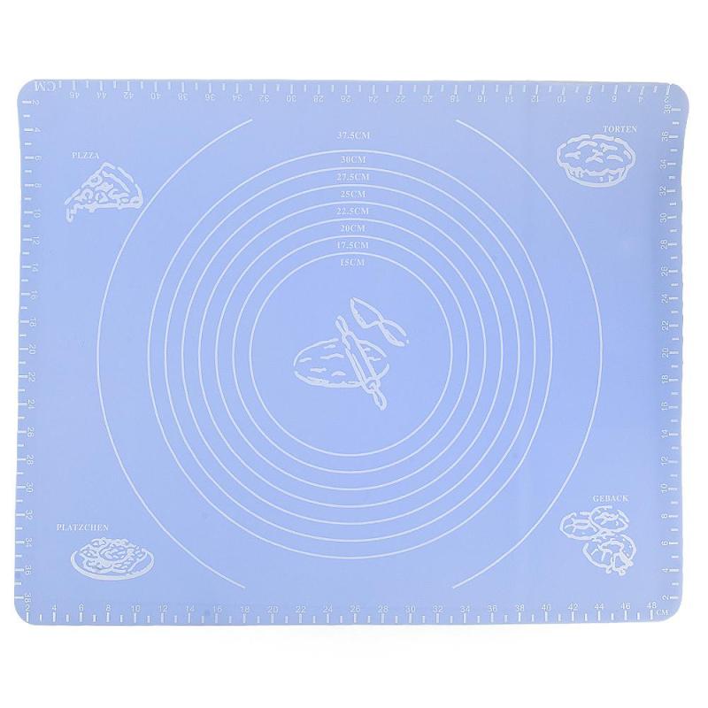Коврик для выпечки и раскатки теста с разметкой 40х50см силикон 9902619