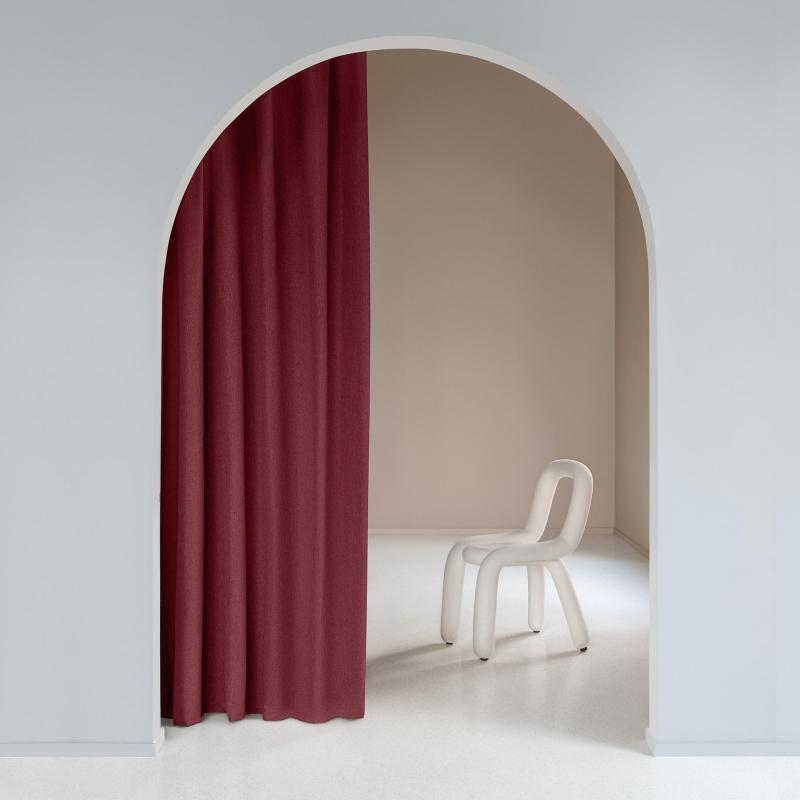 Штора Волшебная Ночь, Рогожка 165х270 см Бордо 791098