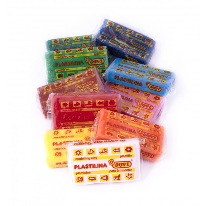 Пластилин на растит.осн.JOVI 10 цв.500 г, картон, 70/10S