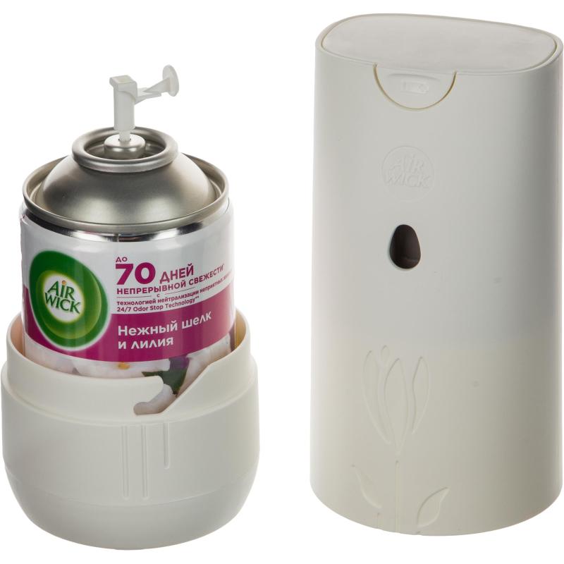 Освежитель воздуха автоматический наб Air Wick+смен бал Нежный шелк и лилия