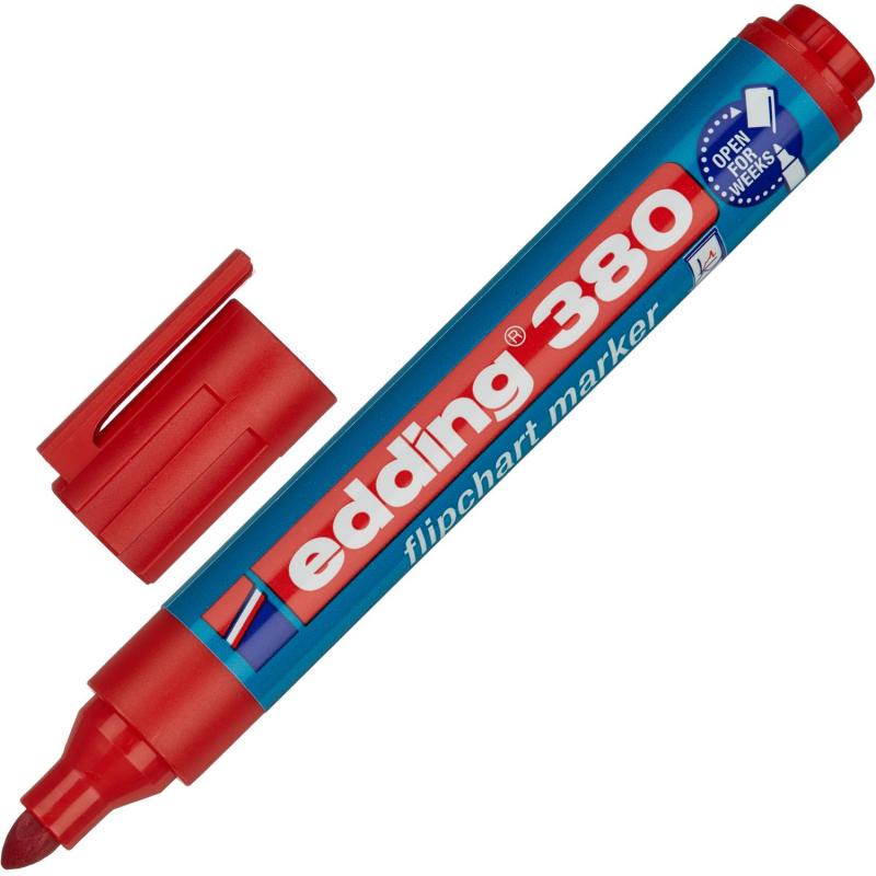 Набор маркеров для флипчартов EDDING E-380/4S 1,5-3мм, кругл 4цвета