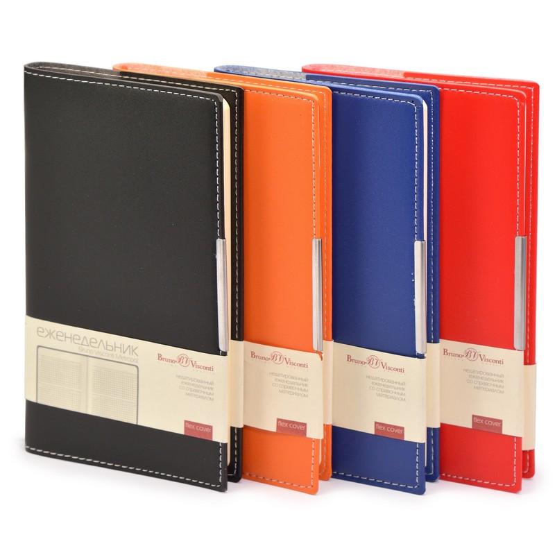 Еженедельник недатированный оранжевый А6METROPOL 3-492/04