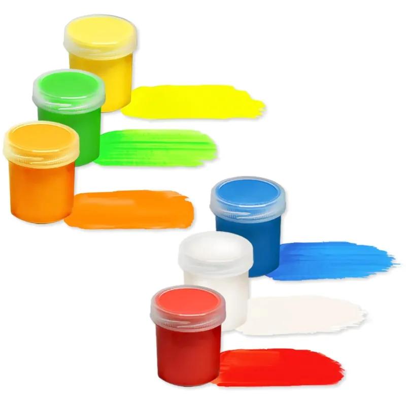 Краски пальчиковые комб. Азбука Цвета набор 6цв.х40мл 91К-6.40-00