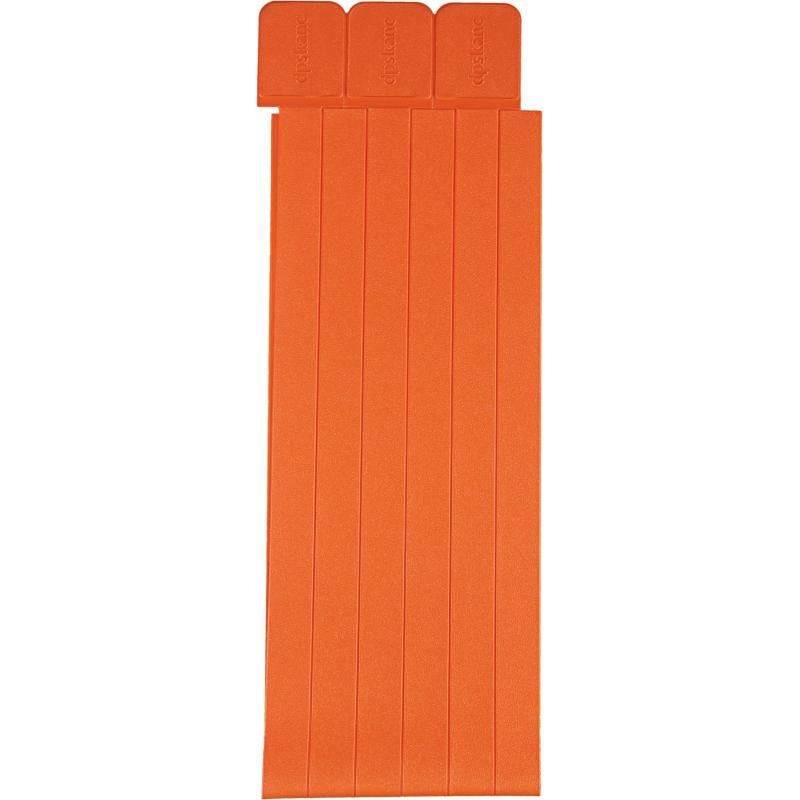 Закладки самоклеящиеся для книг, прямые, набор 6 шт,300мкм, оранж, 2921-111