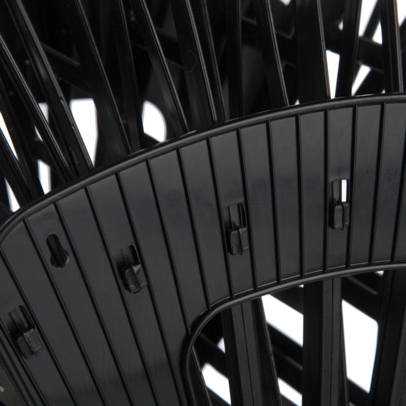 Лоток вертикальный, веер 6отделений, 7секций, черный