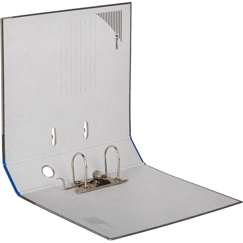 Папка-регистратор Комус мрамор.карт 75мм син кореш,бума/бум,карм.кор,мет.уг