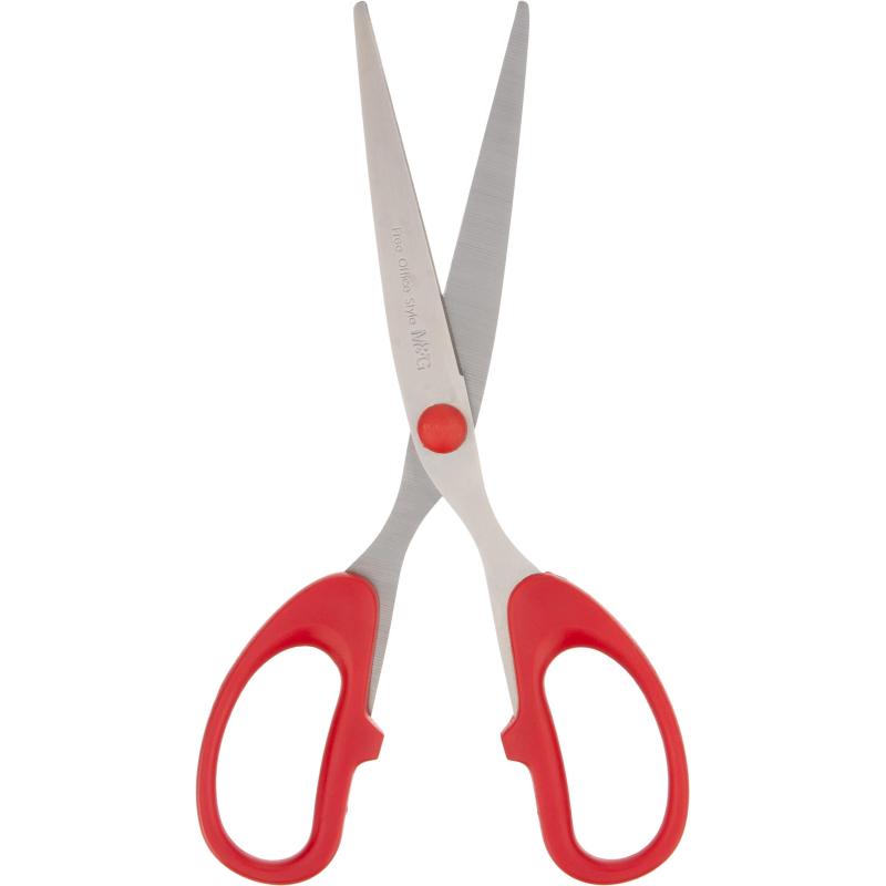 Ножницы канцелярские M&G, 195 мм, нержавеющая сталь, цвет в ассорт