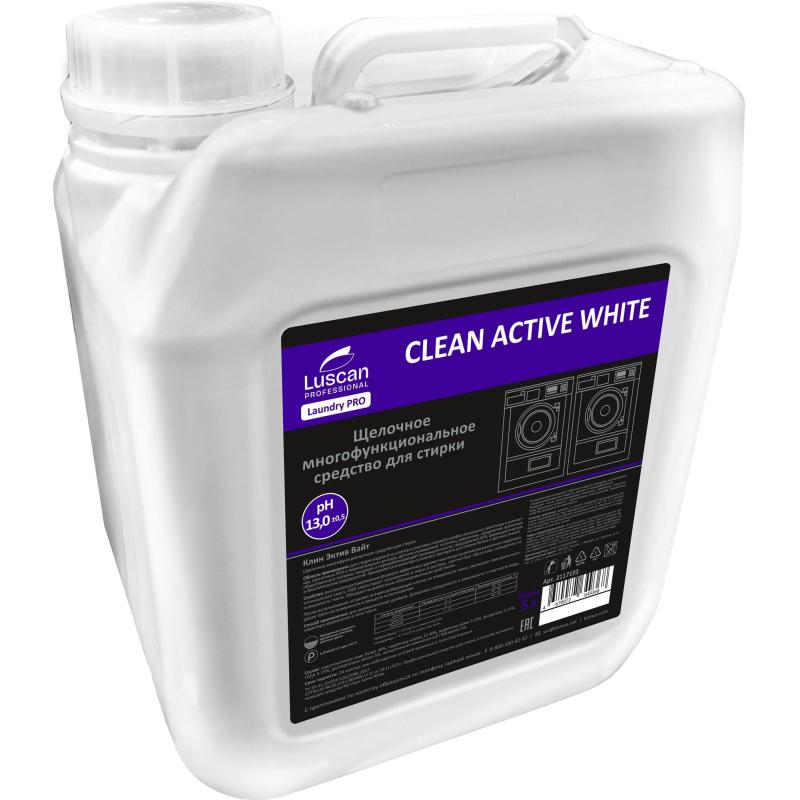 Профхим д/стирки осн.щел ср-во д/тканей Luscan Prof/Clean Active White, 5л